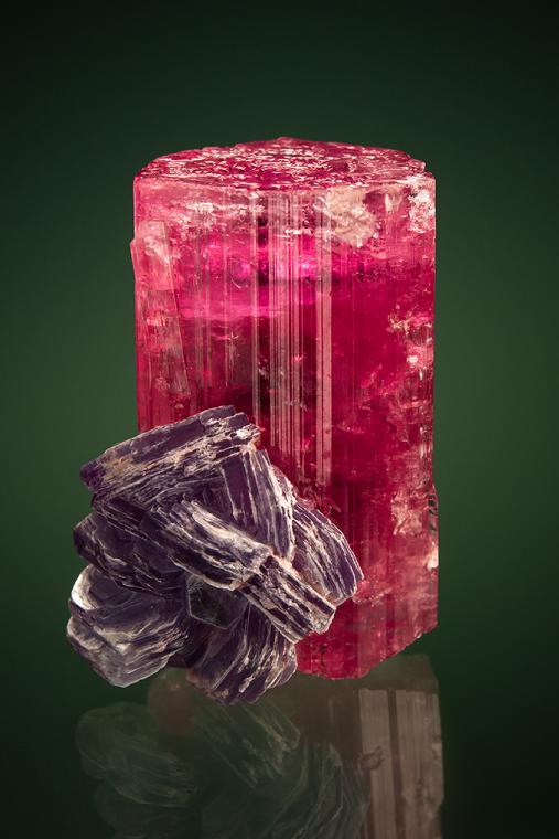 ELBAITE with LEPIDOLITE